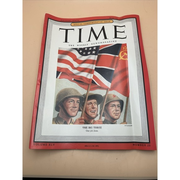 Other - TIME Magazine Special‎ Commemorative 95' Reprint May 24, 1945 The Big Three WWII